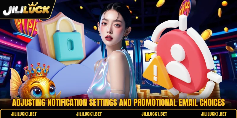 Adjusting notification settings and promotional email choices Adjusting notification settings and promotional email choices