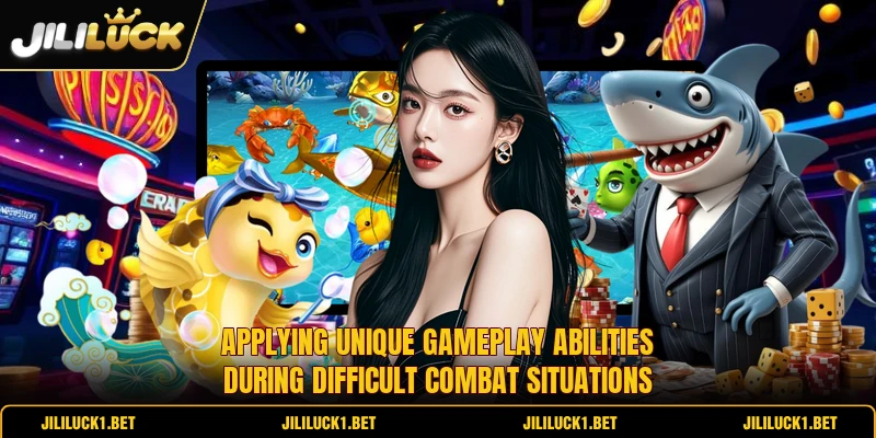 Applying unique gameplay abilities during difficult combat situations