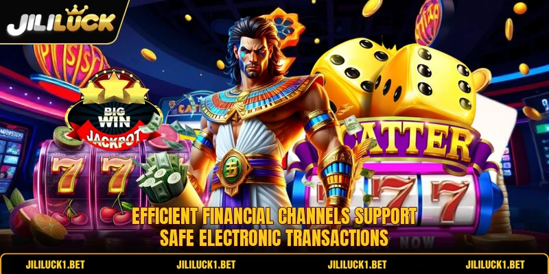 Efficient financial channels support safe electronic transactions