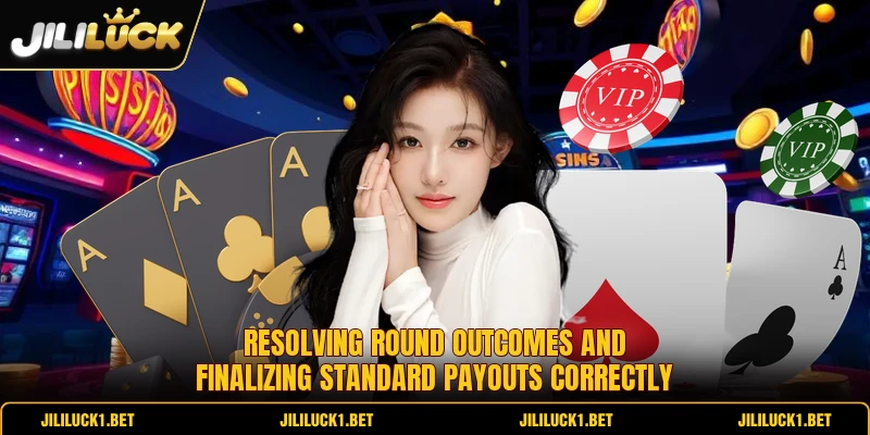 Resolving round outcomes and finalizing standard payouts correctly